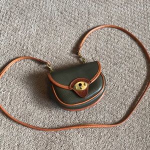 Vintage Dooney & Bourke olive green mini purse